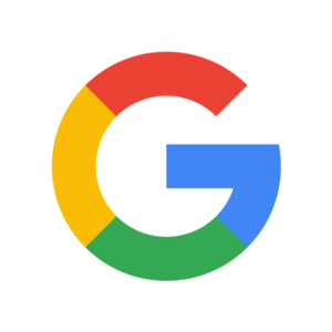 The Google logo, a bold uppercase G, is segmented into four colors: blue at the top right, red at the top left, yellow at the bottom left, and green at the bottom. Set against a white background, it stands out much like innovations in a Dental Diagnostic Imaging Center.